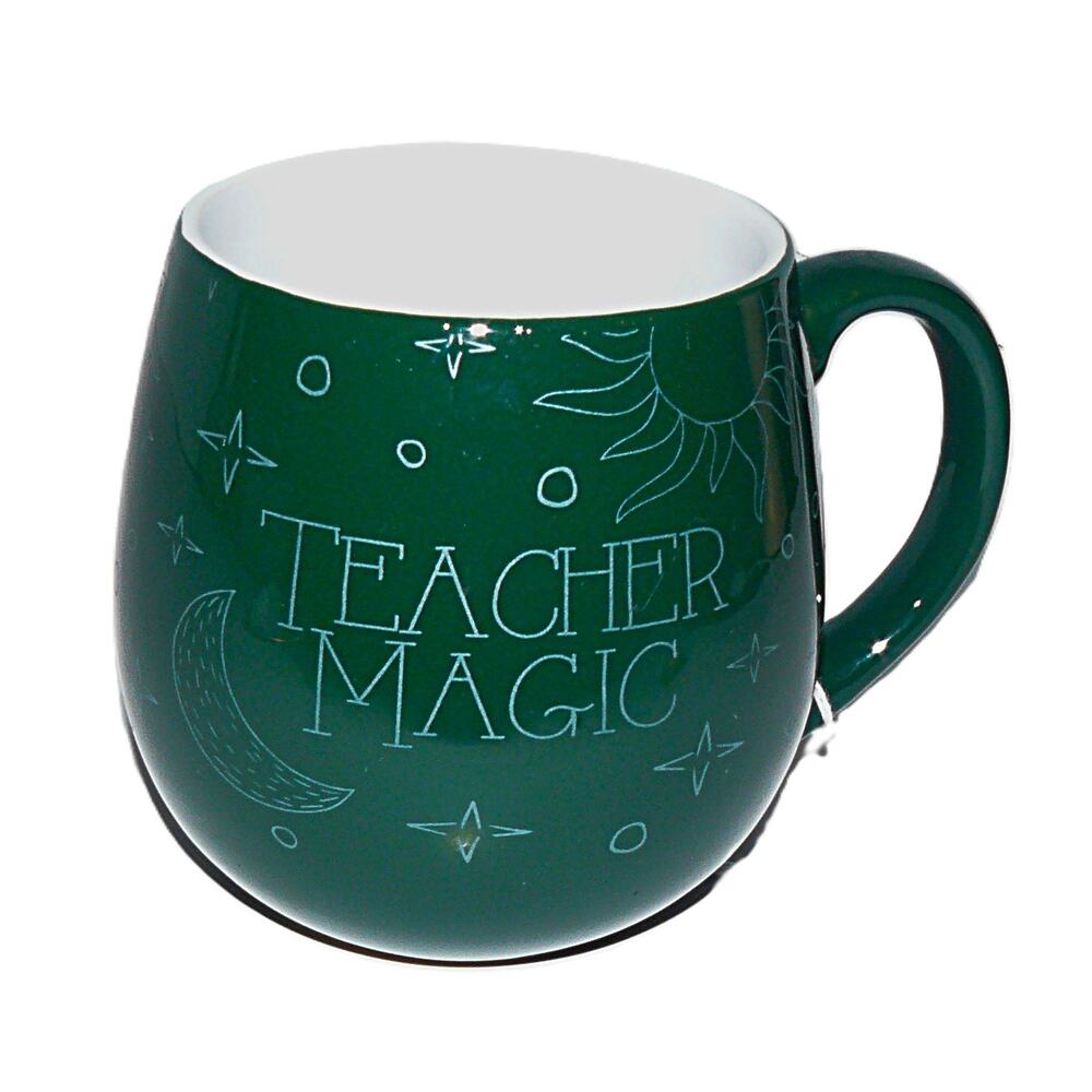 Teacher Magic St. Nicholas Green Ceramic Mug 16 Oz Teacher Gift